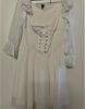 Adult Female Costumes to Hire - White Dress with lace up detail - SIZE Large